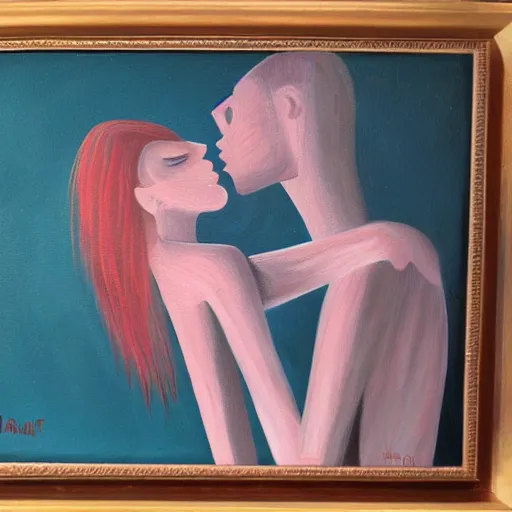 Prompt: to be in love unrequited, painting