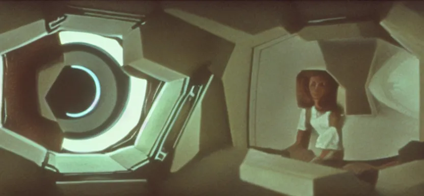 Prompt: film still from 2 0 0 1 : a space odyssey ( 1 9 6 8 ) in the style of cronenberg, super panavision 7 0 lenses, 6 5 mm ( eastman 5 0 t 5 2 5 1 )