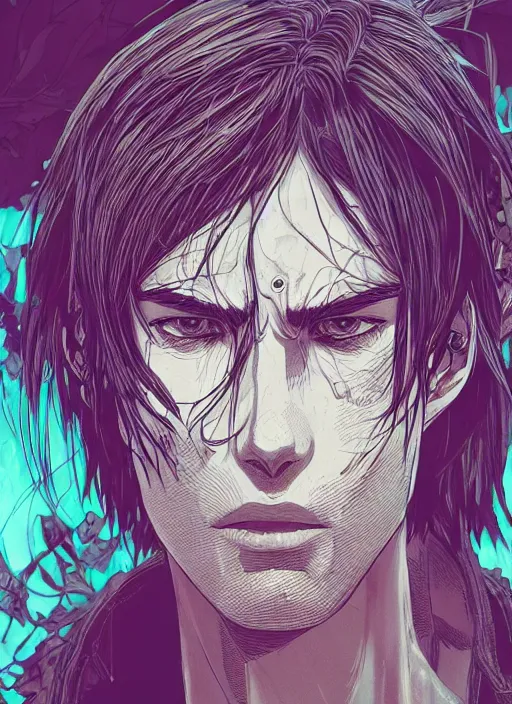 Prompt: portrait of eren yeager, an ultrafine detailed illustration by james jean, intricate linework, bright colors, final fantasy, behance contest winner, vanitas, angular, altermodern, unreal engine 5 highly rendered, global illumination, radiant light, detailed and intricate environment