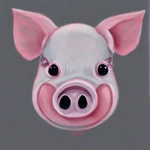Image similar to cute adorable pig by @ art _ of _ silverfox