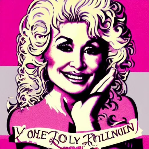 Prompt: Young Dolly parton poster designed by Wes Wilson