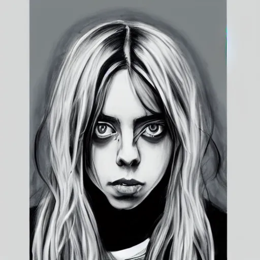Sanaa on Instagram Billie Eilish Swipe to see the details  Haha the  end of her green hair phase This is an old drawing of mine which i never  posted but here