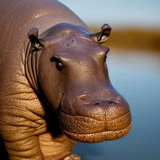 Prompt: a photo of a hippo made of repurposed elm wood and blue epoxy resin, zeiss 1 5 0 mm f 2. 8 hasselblad, award - winning photo