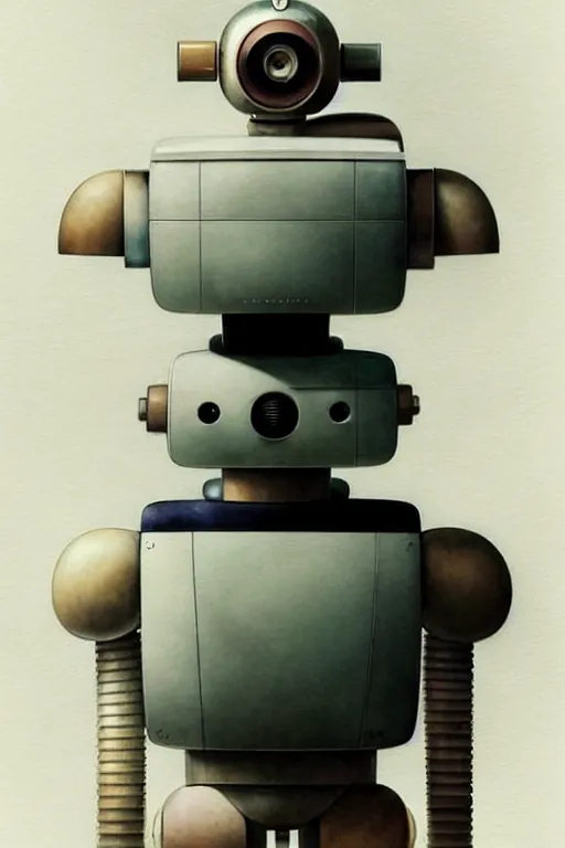 Image similar to (((((2050s Naoto Fukasawa + Dieter Rams + robot . muted colors.))))) by Jean-Baptiste Monge !!!!!!!!!!!!!!!!!!!!!!!!!!!