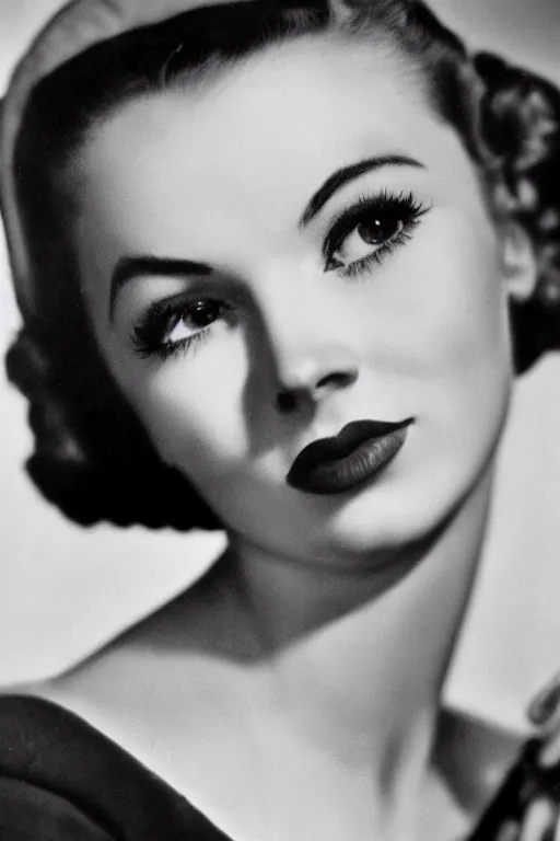 Prompt: realistic photo of a beautiful woman in the 1 9 5 0 s, highly detailed, portrait, film noir,