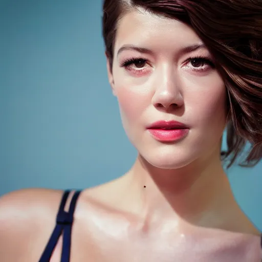 Prompt: Mary Elizabeth Winstead modeling for Victoria Secret, (Sony a7R IV, symmetric balance, polarizing filter, Photolab, Lightroom, 4K, Dolby Vision, Photography Award)