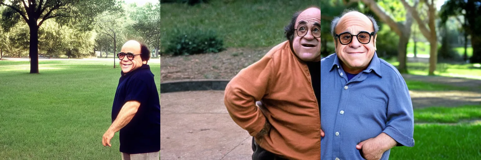 Prompt: <photo hd subject='((danny devito))' age=20 traits=young>young ((danny devito)) at the park</photo>