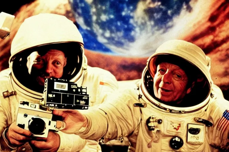 Prompt: Cinematography George Melies directing a shot from the trip to the moon movie. Cinema Camera, camera crew, movie set. Melies. Pathe. by Emmanuel Lubezky