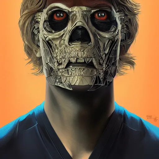 Prompt: portrait of movie \'They Live\', \'OBEY\', \'consume\', \'conform\', fantasy, intricate, elegant, highly detailed, digital painting, artstation, concept art, smooth, sharp focus, illustration, art by artgerm and greg rutkowski and alphonse mucha
