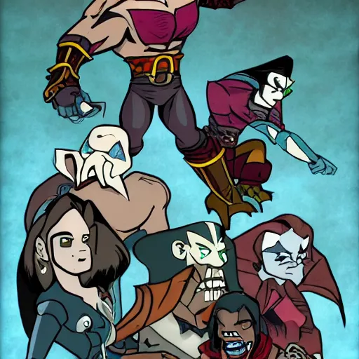 Prompt: legacy of kain in the style of calarts steven universe