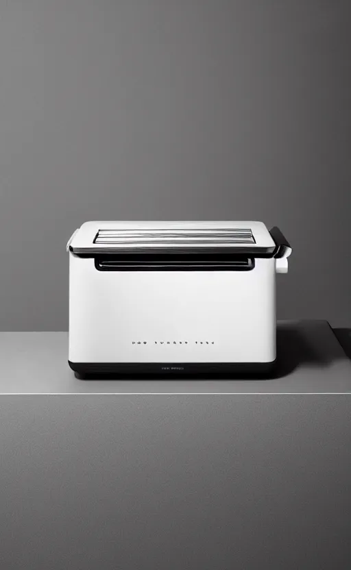 Image similar to a stylish electric toaster oven ; designed by marc newsom, zaha hadid, blonde, joseph and joseph, dieter rams ; natural materials ; industrial design ; behance ; le manoosh ; pinterest ; if design award ; reddot design award