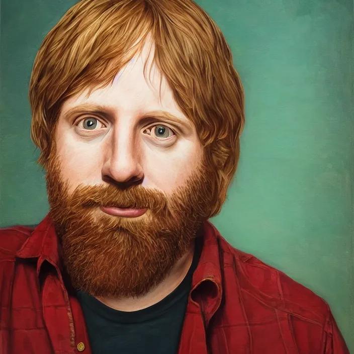 Image similar to portrait of trey anastasio, highly detailed, 4 k,