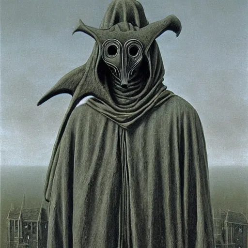 medieval plague doctor under the cloudy sky highly | Stable Diffusion ...