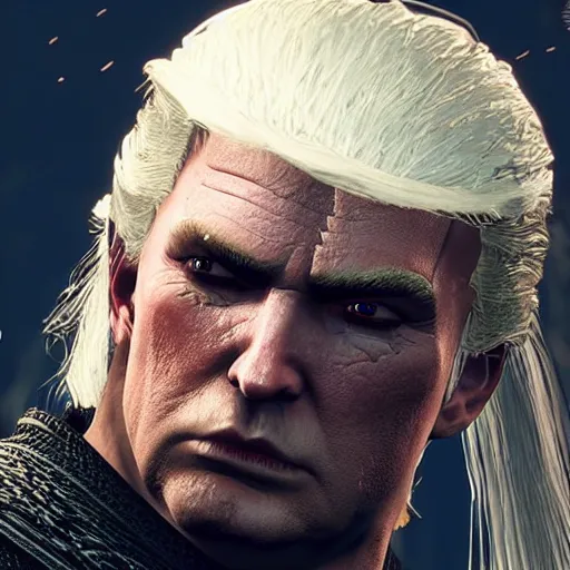 Image similar to Donald Trump in The Witcher 3, gameplay, 8k, HD