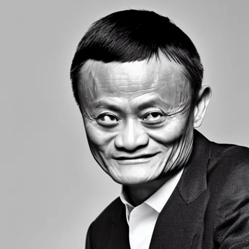 Image similar to jack ma tiny face photo portrait