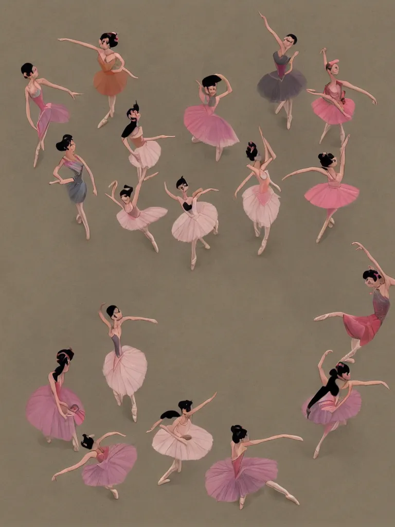 Image similar to ballerinas from overhead by disney concept artists, blunt borders, rule of thirds