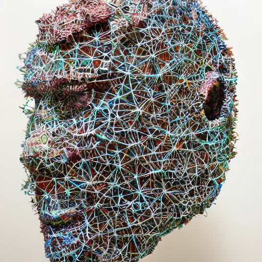 Prompt: dna emerging in large language model artificial intelligence. canon 5 d 5 0 mm lens. intricate papier - mache