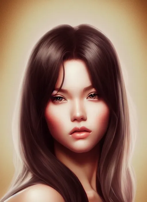 Image similar to a portrait of a pretty young lady by artgerm