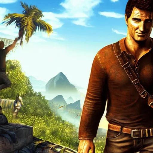 Image similar to Uncharted in ps1 style