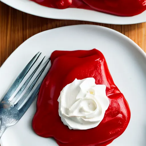 Image similar to photo of ketchup pie, award winning, 4k