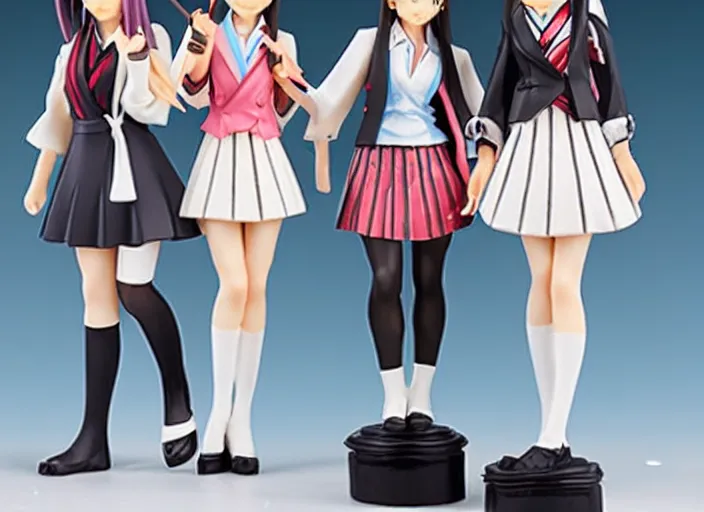 Image similar to Image on the store website, eBay, 80mm resin figure of a Japanese high school girls