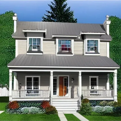 Prompt: a house plan for a 1 story house