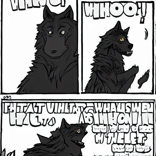 Image similar to The moment a werewolf realizes he is a good boy.