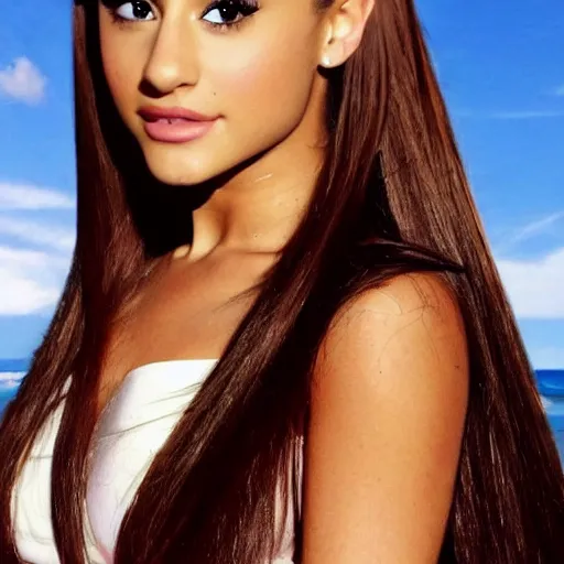 Image similar to ariana grande as an tanned italian woman