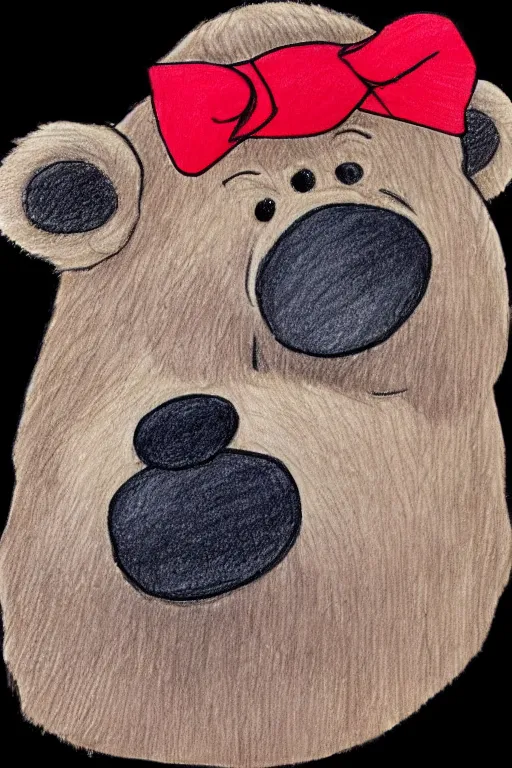Prompt: how to draw fozzy bear by hogarth