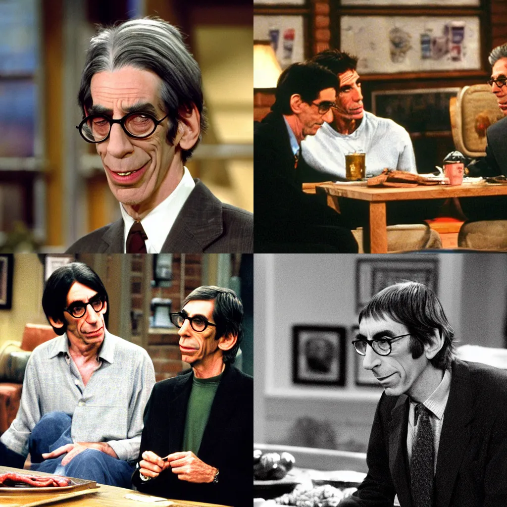 Prompt: richard belzer in an episode of friends