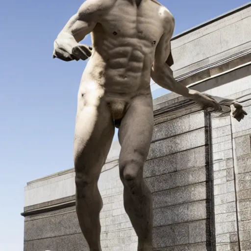 Prompt: connor mcgregor marble statue, full-body, museum, photograph, realistic, 8k resolution,
