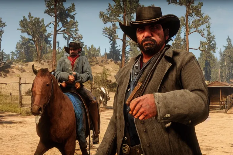 Image similar to robert trejo in red dead redemption 2