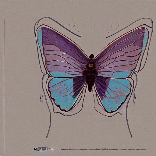 Prompt: a butterfly made of hyperrealistic shining transparent human organ, nausicaa ghibli, moebius