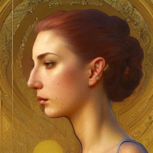 Image similar to side view portrait of a homer simpson goddess, atmosphere, intricate, elegant, highly detailed, digital painting, artstation, concept art, smooth, sharp focus, illustration, art by artgerm and greg rutkowski and alphonse mucha and william - adolphe bouguereau