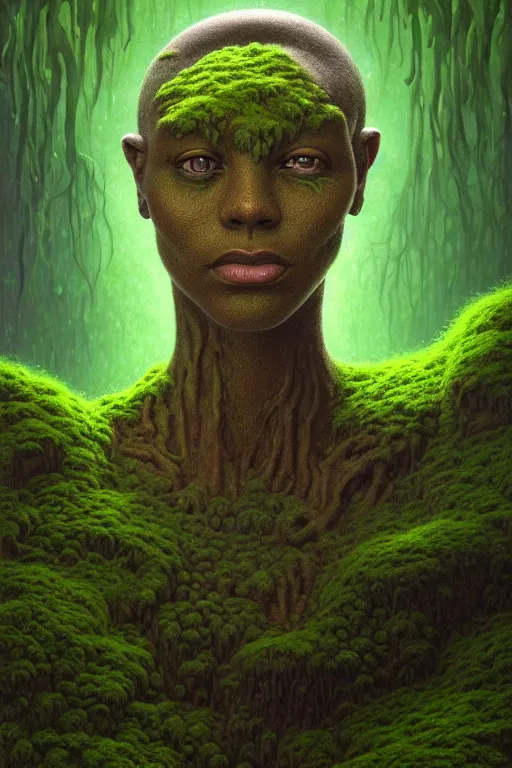 Image similar to anthropomorphic enneagram head in mossy slimeforge star jones merchant, intricate, elegant, highly detailed face, wide angle, digital painting, artstation, concept art, sharp focus, illustration, art by artgerm, bob eggleton, stephen hickman, richard corben, wayne barlowe, greg rutkowski, alphonse mucha, 8 k