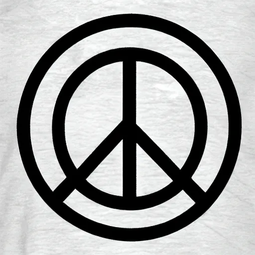 Image similar to peace sign on the planet earth