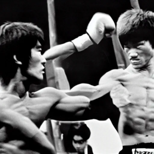 Image similar to Bruce Lee in the UFC,