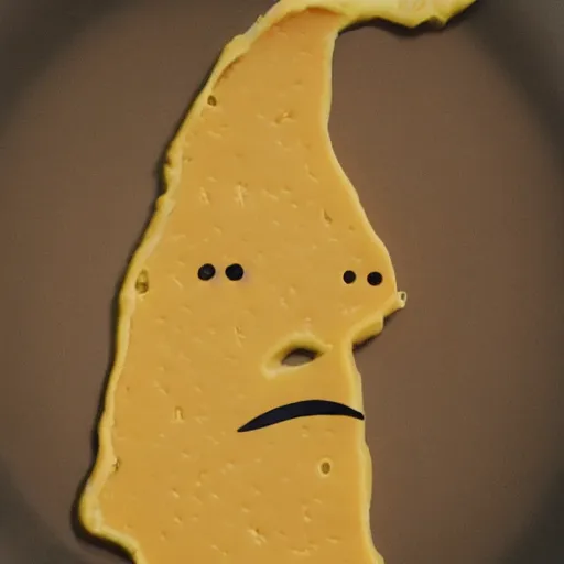 Image similar to woman made of cheese