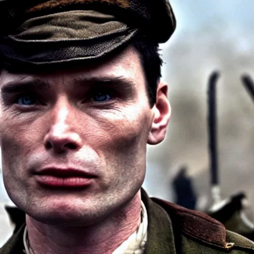 Image similar to cillian murphy as the villain in saving private Ryan