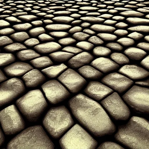 Image similar to photorealistic cobblestone the rock johnson. hyperdetailed photorealism, 1 0 8 megapixels, amazing depth, glowing rich colors, powerful imagery, 3 d finalrender, 3 d shading, cinematic lighting, artstation concept art