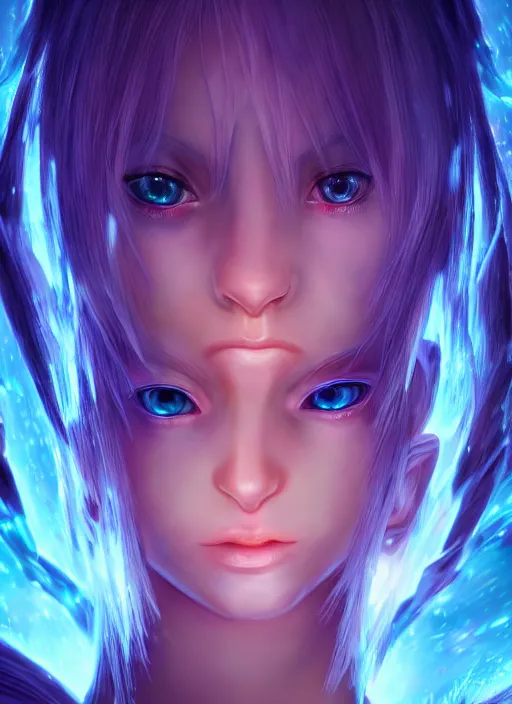 Image similar to nymph of the astral realm, character portrait in the style of final fantasy and kingdom hearts, cinematic lighting, hyperdetailed, 8 k realistic, symmetrical, global illumination, radiant light,, frostbite 3 engine, cryengine, dof, trending on artstation, digital art, chanel