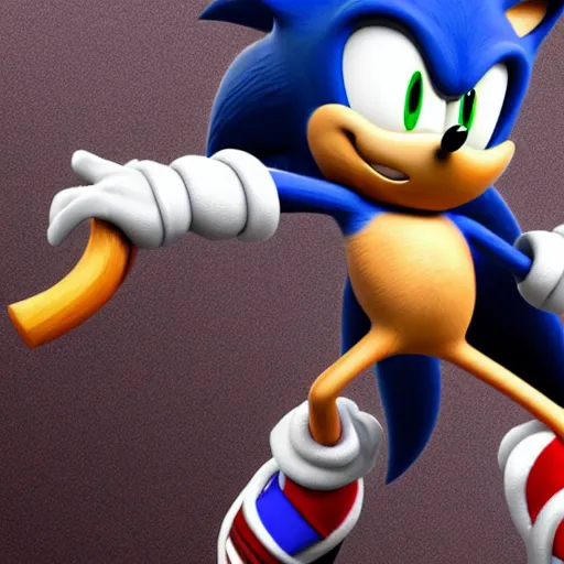 Image similar to sonic the hedgehog as a mortal kombat character
