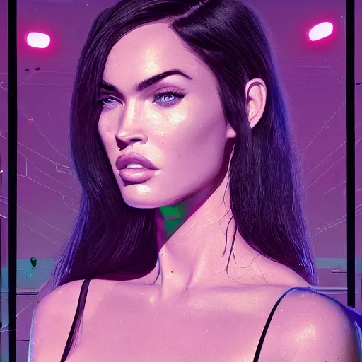 Image similar to megan fox by beeple ( mike winkelmann ), ultra detailed