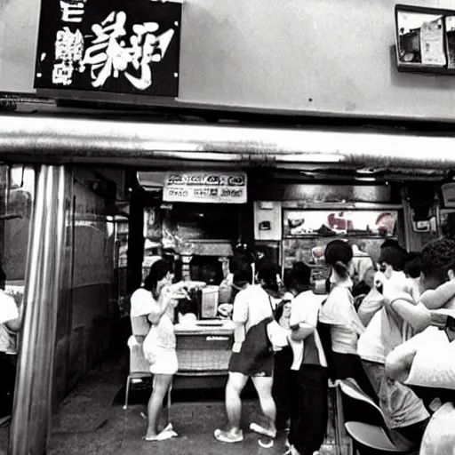 Image similar to A photo of a kopitiam in Singapore, disposable film