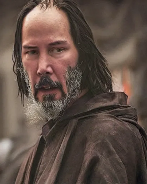 Prompt: Keanu reeves in a role of Gendalf