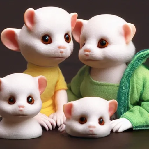 Image similar to gollum as a calico critters