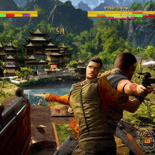 Prompt: far cry 4 shangrila, shangri li, fc 4