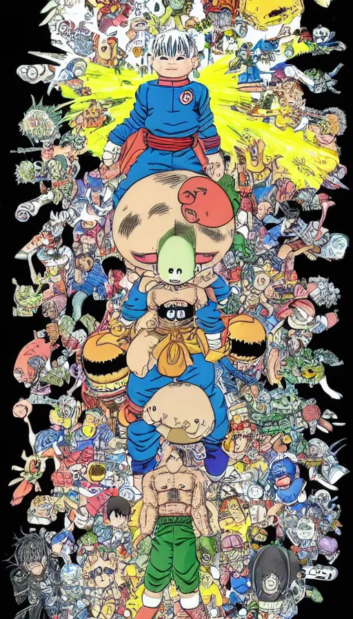 Image similar to The end of an organism, by Akira Toriyama