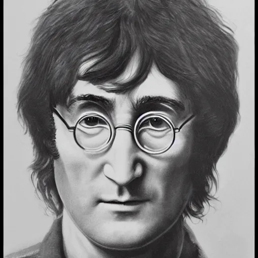 Image similar to john lennon when he was 2 4, hd, intricate detail, realistic