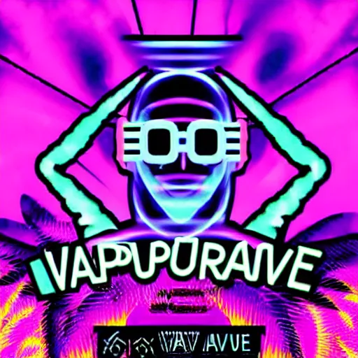 Image similar to vapourwave rave